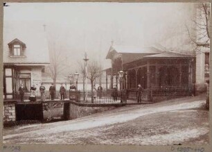 Der Gasthof "Die Teichschänke" in Burgk (später Freital-Burgk)