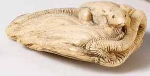Ratte auf Strohumhang