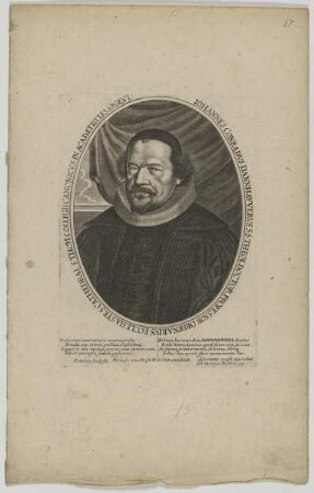 Bildnis des Iohannes Conradvs Dannhavvervs