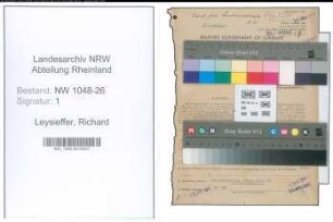 Entnazifizierung Richard Leysieffer , geb. 05.09.1891 (Direktor)