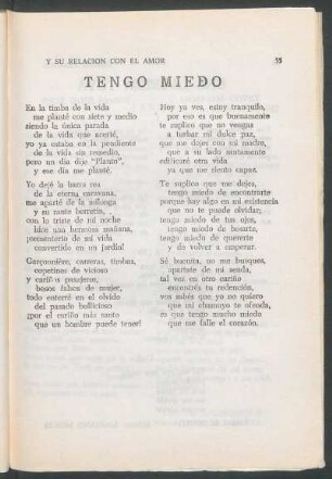 Tengo miedo