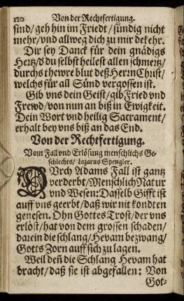 Von der Rechtfertigung.