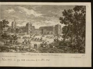 Veüe et Perspective du Chasteau de Vincennes.