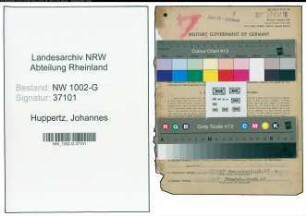 Entnazifizierung Johannes Huppertz, geb. 08.01.1899 (Lehrer)