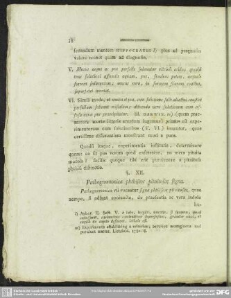 §. XII. Pathognomonica phthiseos pituitosae signa