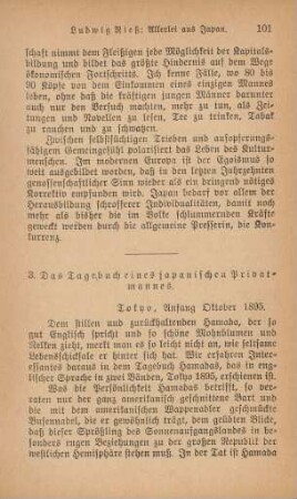 3. Das Tagebuch eines japanischen Privatmannes