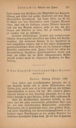 3. Das Tagebuch eines japanischen Privatmannes