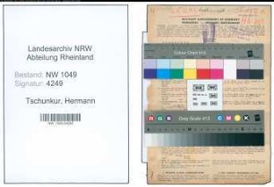 Entnazifizierung Hermann Tschunkur , geb. 26.05.1902 (Anwalt)