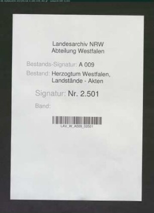 Register der Knechte-, Mägde-, Kuhhirten- und Freikötterschatzung in der Herrschaft Sümmern
