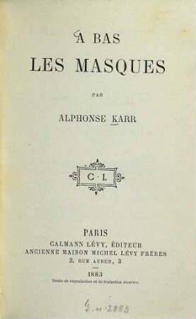 A bas les masques