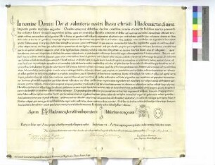 Vidimus des Schutzbriefs Ludwigs des Frommen für das Kloster Ellwangen von 814 April 8.