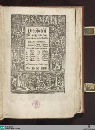4: Propheten Alle grosz vnd klein ..