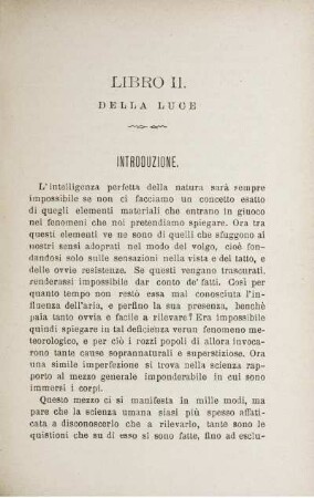 Libro II. Della Luce.