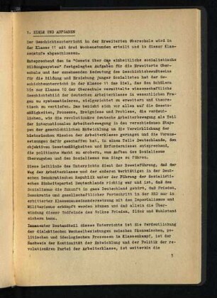 [Lehrplan Geschichte für die Erweiterte Oberschule Klasse 11]