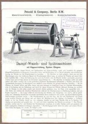Dampf-Wasch- und Spülmaschinen