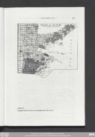Carta V İ gruppi umani del delta del Danubio nel XIX secolo.