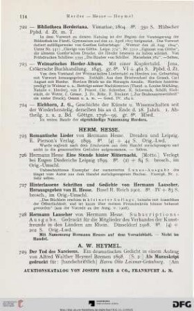 A. W. Heymel (Nr. 729-730)