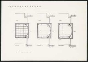 Stadttheater, Bottrop: Grundriss Arbeitsgalerien 1:100