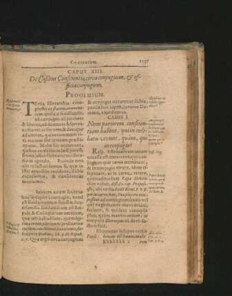 Caput XIII. De Casibus Conscientiae circa coniugium, & officia coniugum.