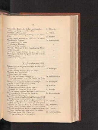 Rechtswissenschaft.