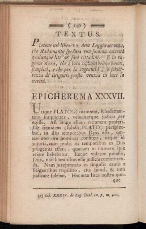 Textus. - Epicherema XXXVII. - Textus. - Epicherema XLVII.