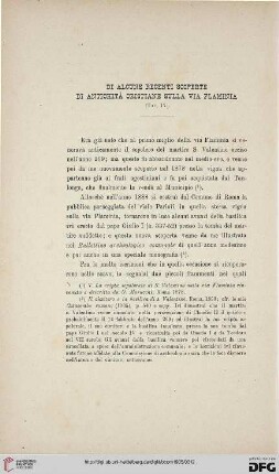 33: Di alcuni recenti scoperte di antichità christiane sulla via Flaminia