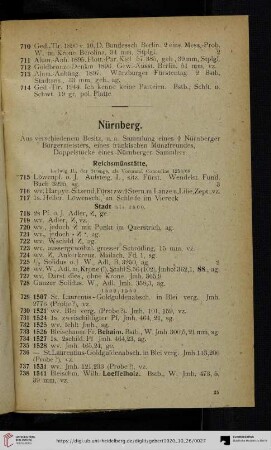 Nürnberg (Nr. 715-940)