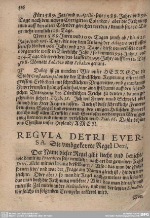 REGULA DETRI EVERSA.