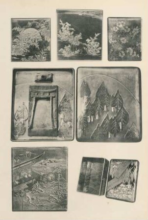 [Pl. LXVI. Boites en laque, 1-6]