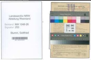 Entnazifizierung Gottfried Stumm , geb. 19.04.1898 (Postbeamter)