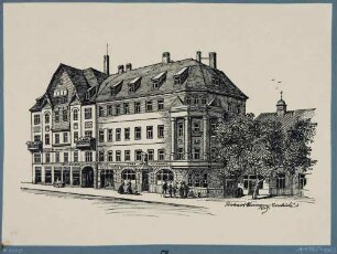 Das Gasthaus zum "Goldenen Löwen" in Potschappel (Freital) im Plauenschen Grund