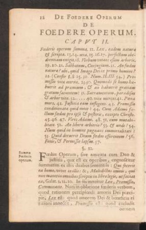 De Foedere Operum. Caput II.
