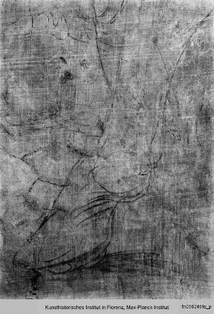 Wandzeichnung an der Nordwand: Figurenstudien : Beinstudie