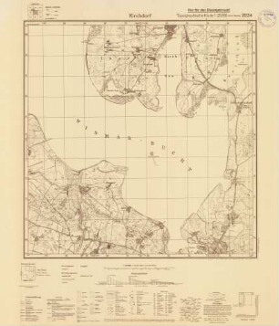 2034 Kirchdorf, Topographische Karte 1:25000 (4cm - Karte)