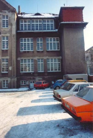 Lyzeum, Teilansicht des Gebäudes. Detmold. Paulinenstraße