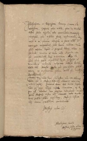 Prüfungsbericht; betrifft den Schüler Gogrevius; mit Vermerk des Landgrafen; undatiert