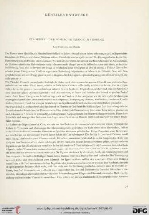 Ciro Ferri: Der römische Barock in Florenz
