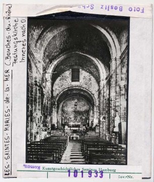 Les Saintes-Maries-de-la-Mer: Kirche, Inneres nach Südosten