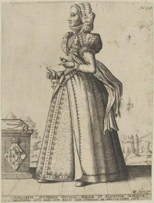 Bildnis der Margarita Avstriaca Dvcissa Parmae