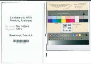Entnazifizierung Friedrich Kornrumpf , geb. 00.00.0000 ()