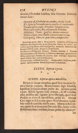 CCXXIII. Septem opera mirabilia.