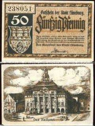 Lüneburg, Notgeld, 50 Pfennig