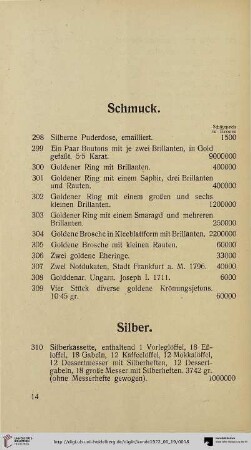 Schmuck (Nr. 298-309)