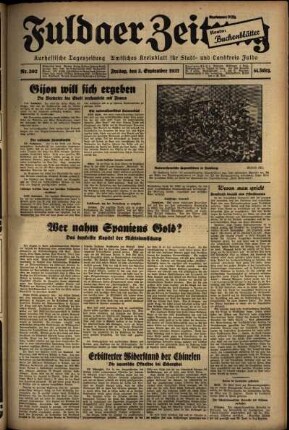 Ausgabe vom Freitag, den 03. September 1937.