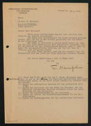 Naegeli an Meissner. 30.11.1949