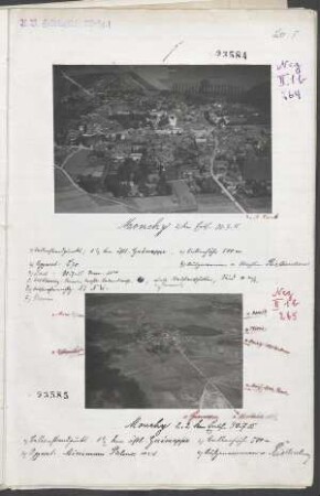 Ballonaufnahmen aus dem Artois: Monchy von Guémappe aus