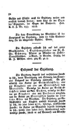 Endzweck der Erziehung