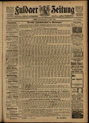 Ausgabe vom Donnerstag, den 09. April 1903.