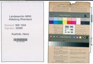 Entnazifizierung Heinz Kuehnle , geb. 24.02.1909 (Schiffsfuehrer)