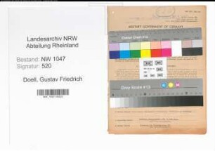 Entnazifizierung Gustav Friedrich Doell , geb. 26.10.1887 (Betriebsassistent)